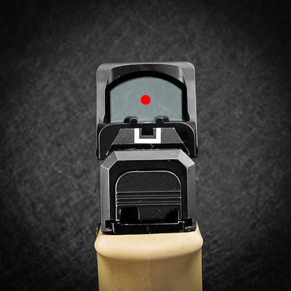 Zulisy Oak Full Size Open Reflex Red Dot Sight (for RMR/SRO/507C/407C Footprint Pistol/Adapter Plate) Shake wake 3 MOA 1x24mm Compact Scope with Picatiny Rail M1913 Mount