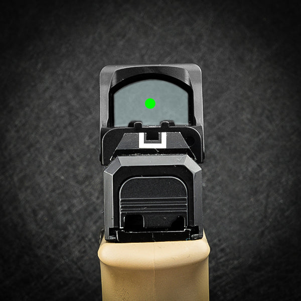 Zulisy OAK 3 MOA Green Dot Sight 1x24mm for RMR/407C Footprint /Adapter Plate with Picatinny