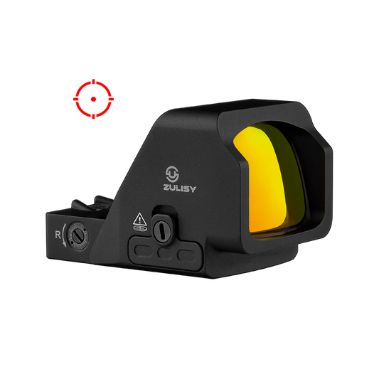 Zulisy Oak Plus PRO Multi-Reticle Red Dot Sight, for RMR/507C Footprint, 2 MOA Green Dot & 42 MOA Circle Sight (Gen 3)