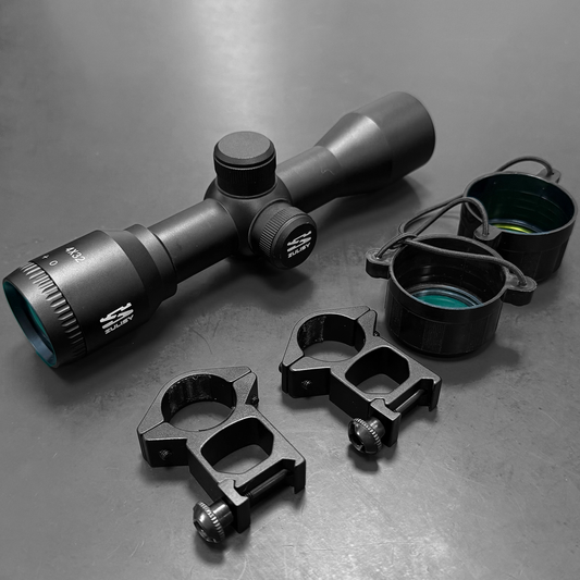 Zulisy 4x32 Compact Rifle Scope Crosshair Hunting Optics Scope with 11mm Dovetai/21mm picatinny rail Mount