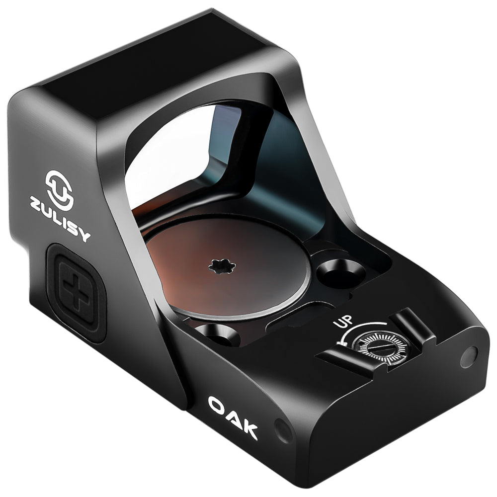 Zulisy Oak Full Size Open Reflex Red Dot Sight (for RMR/SRO/507C/407C Footprint Pistol/Adapter Plate) Shake wake 3 MOA 1x24mm Compact Scope with Picatiny Rail M1913 Mount