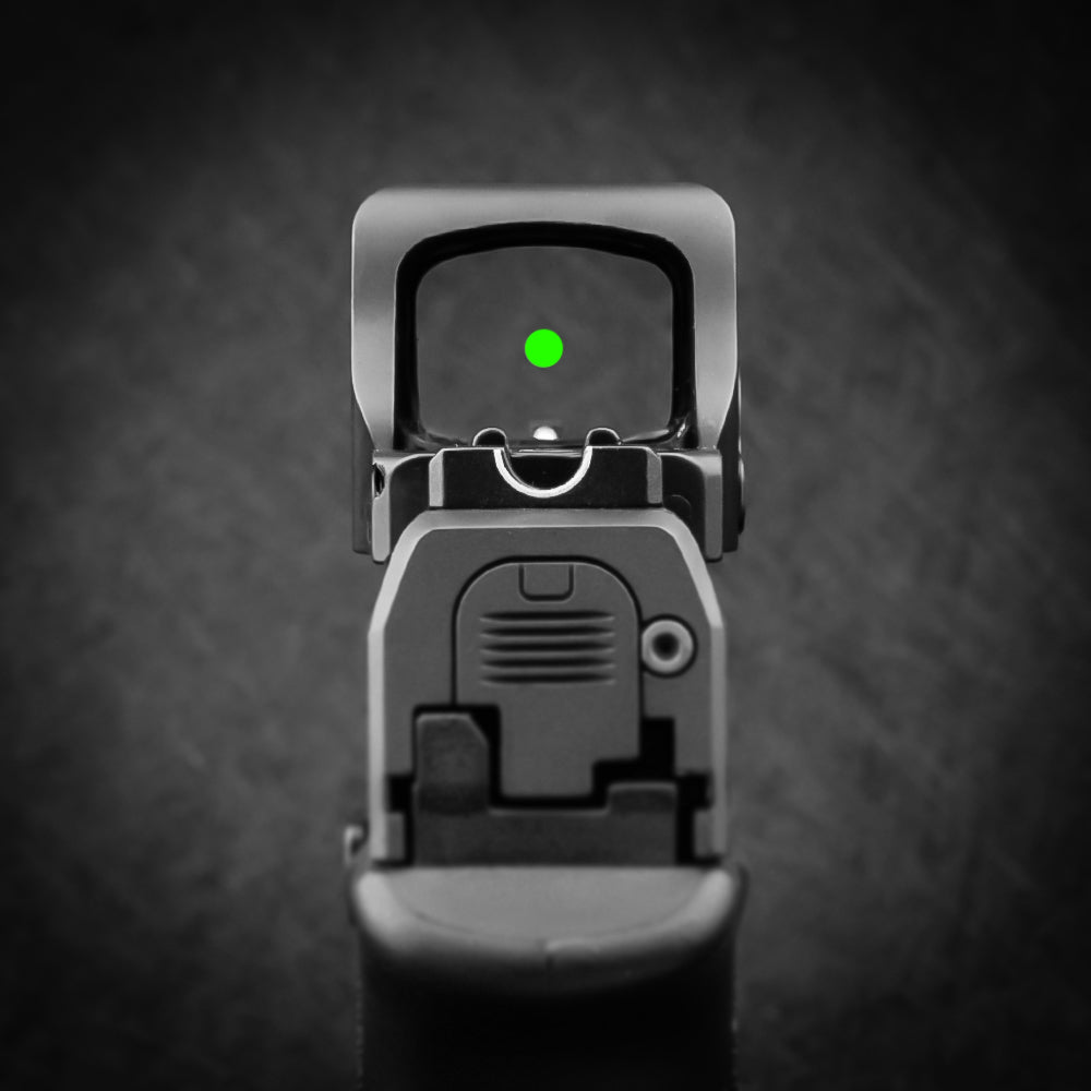 ZULISY OTTER Mini Green Dot Sight, 3 MOA Dot 1x21mm with RMS RMSc 407K Footprint, Side Battery Mount, 1 click 1 MOA