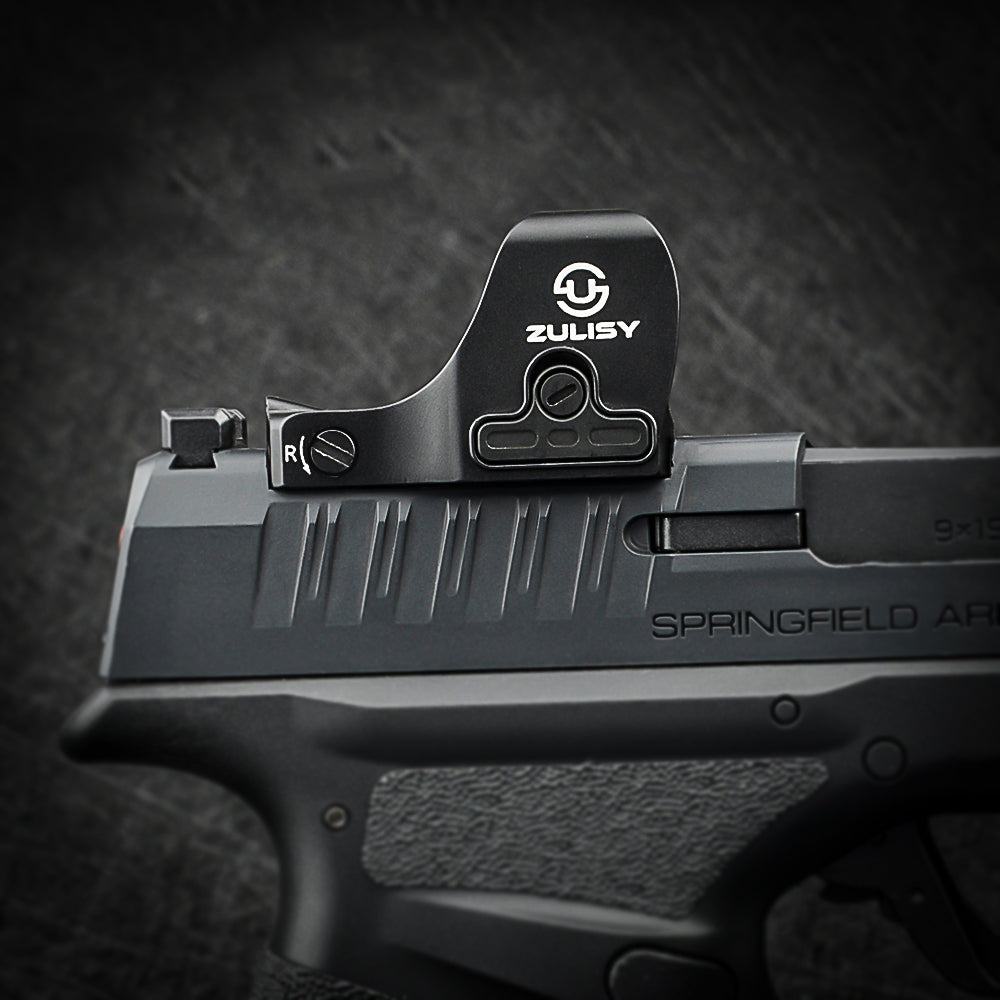 ZULISY OTTER Mini Green Dot Sight, 3 MOA Dot 1x21mm with RMS RMSc 407K Footprint, Side Battery Mount, 1 click 1 MOA