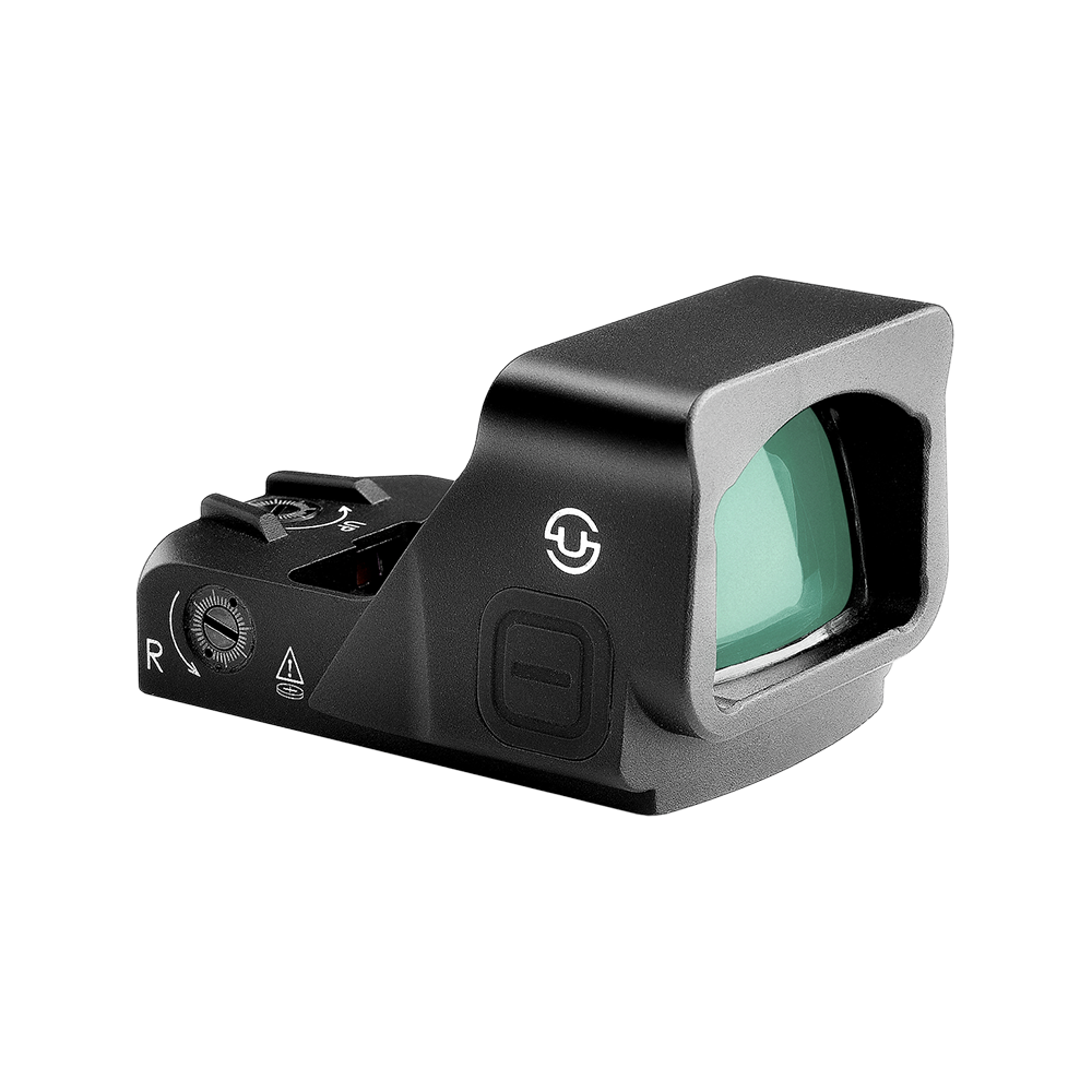 Zulisy OWLc Green Dot Sight 3 MOA Dot & 56 MOA Circle Ring 1x24mm for Viper/Docter/Venom Footprint and Picatinny mount