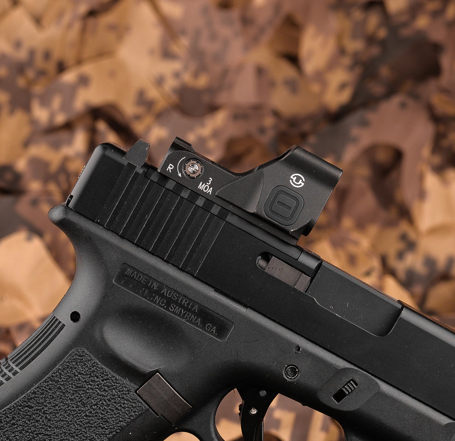 ZULISY OWLc Full Size 3 MOA Red Dot & 56 MOA Circle Ring Reticle Open Reflex Sight for Astigmatism, for Doctor/Viper Footprint Pistol/Adapter Plate with Picatinny Rail Mount, Shake Awake 1x24mm