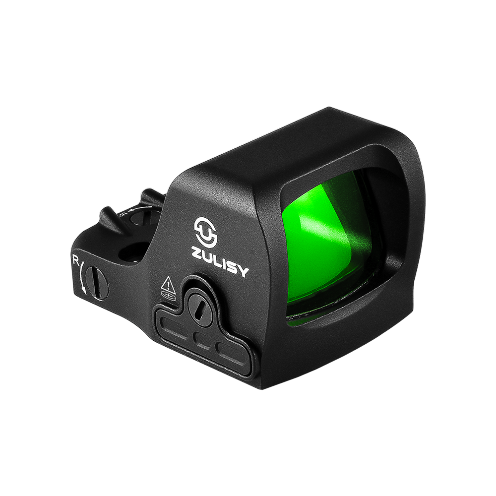 ZULISY OTTER Mini Green Dot Sight, 3 MOA Dot 1x21mm with RMS RMSc 407K Footprint, Side Battery Mount, 1 click 1 MOA