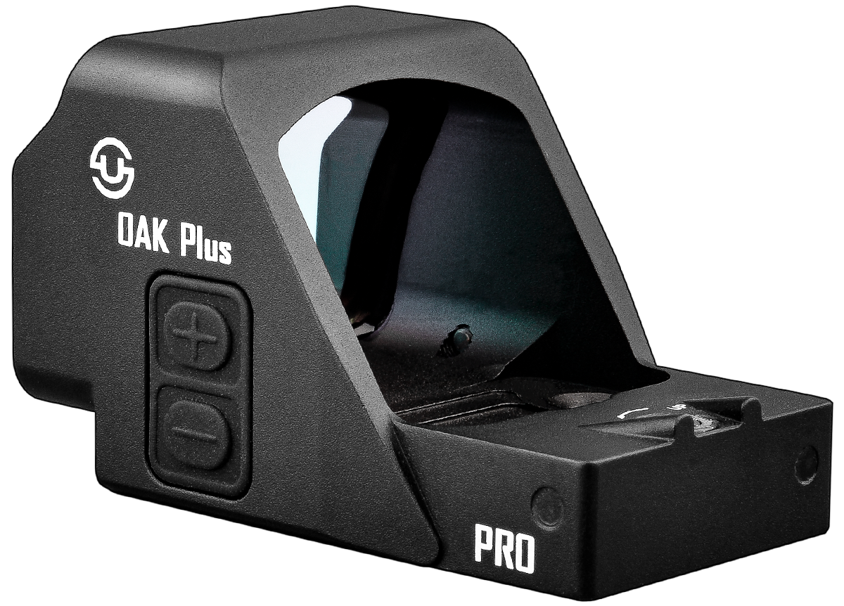 Zulisy Oak Plus PRO (Upgraded) Multi-Reticle 2 MOA Red Dot & 42 MOA Circle Open Reflex Pistol Sight, (for RMR/507C Footprint) 1x26mm Large Lens, Shake to Awake Tactical Hunting EDC Full Size Optics Sights
