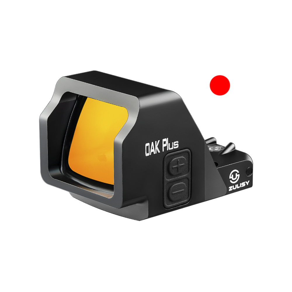 ZULISY OAK Plus Red Dot Sight 1x26mm Big Window for RMR/507C Footprint Pistol/Adapter Plate,