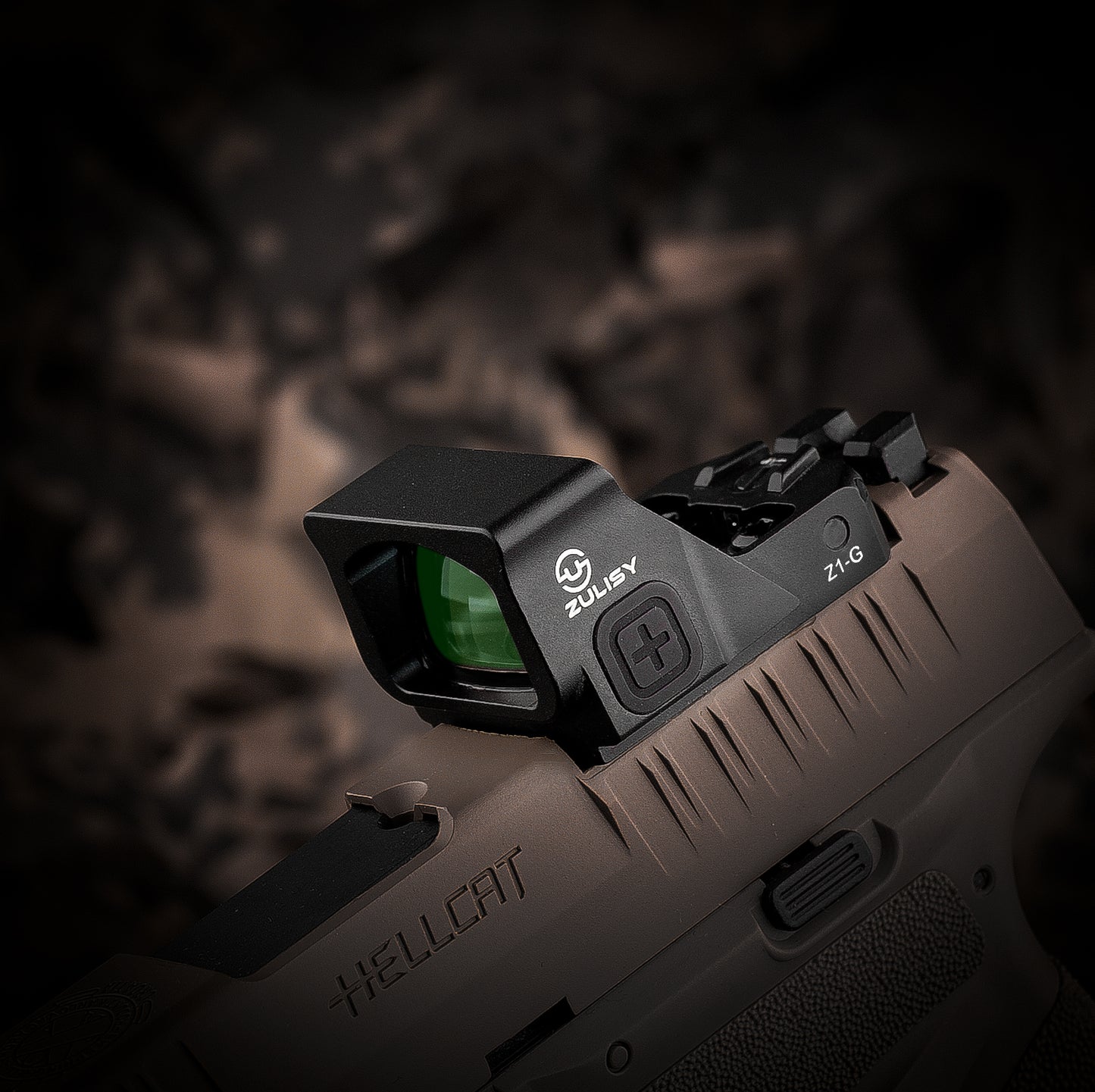 ZULISY Z1-G 4 MOA Micro Green Dot Sight, for RMS RMSc 407K Footprint Compact Pistol Mount, Shake Awake 1x22mm Mini Open Reflex Sight, 1 click 1 MOA
