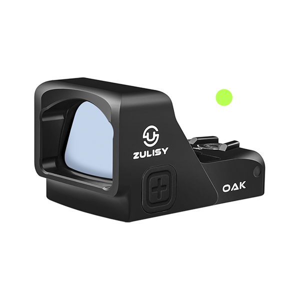 Zulisy OAK 3 MOA Green Dot Sight 1x24mm for RMR/407C Footprint /Adapter Plate with Picatinny