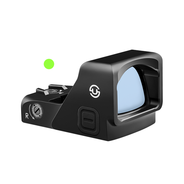 Zulisy OAK 3 MOA Green Dot Sight 1x24mm for RMR/407C Footprint /Adapter Plate with Picatinny