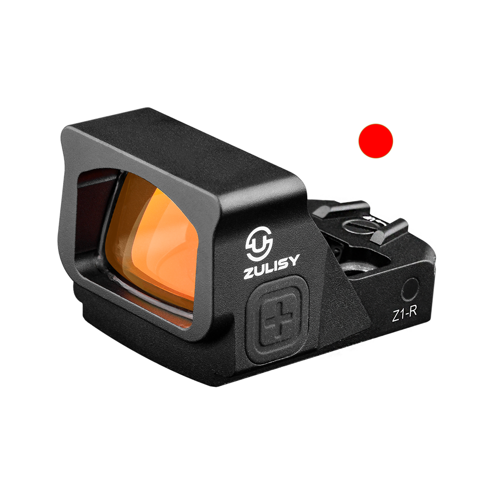 ZULISY Z1-R 4 MOA Micro Red Dot Sight, for RMS RMSc 407K Footprint Compact Pistol Mount, Shake Awake 1x22mm Mini Open Reflex Sight, 1 click 1 MOA