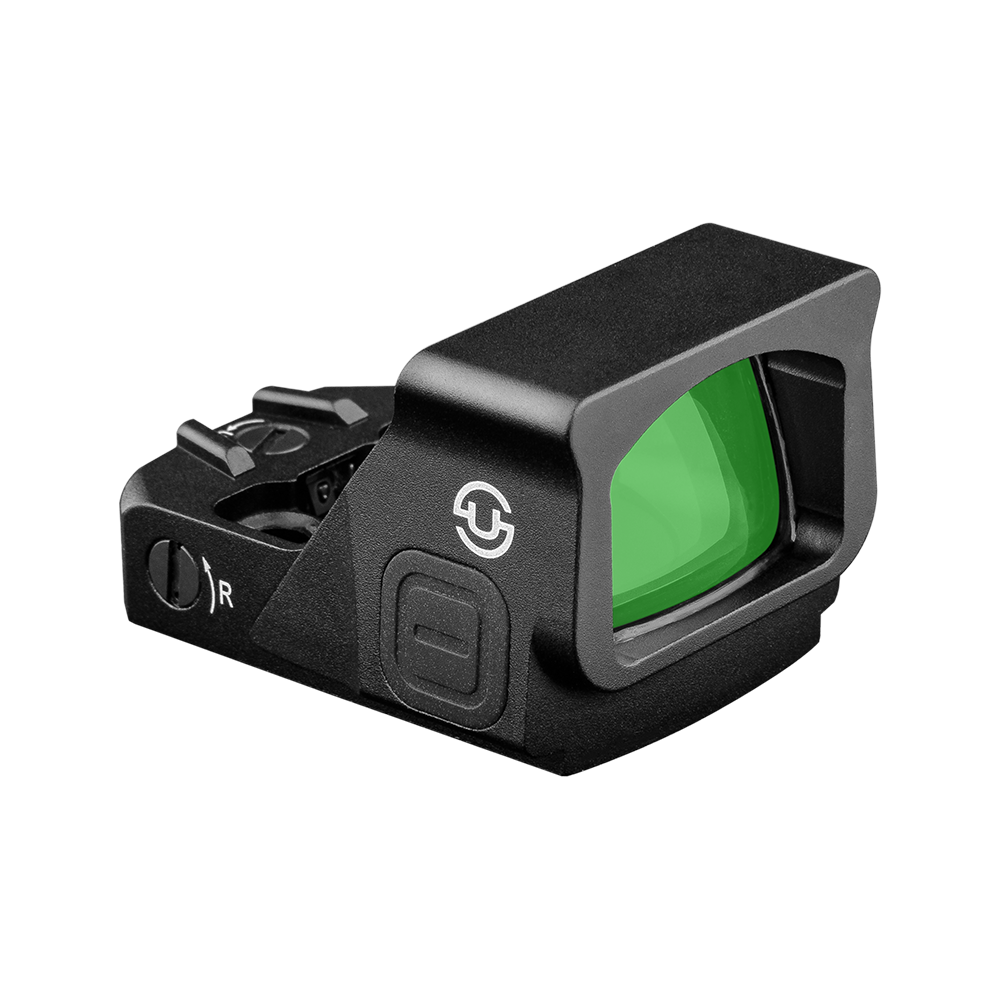 ZULISY Z1-G 4 MOA Micro Green Dot Sight, for RMS RMSc 407K Footprint Compact Pistol Mount, Shake Awake 1x22mm Mini Open Reflex Sight, 1 click 1 MOA