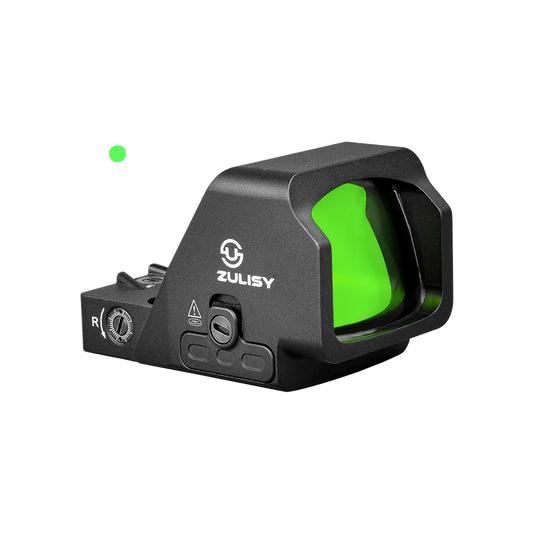 ZULISY Gen 3 OAK Plus 3.5 MOA Green Dot Sight 1x26mm Big Window for RMR/SRO/407C Pistol Cut Adapter Plate