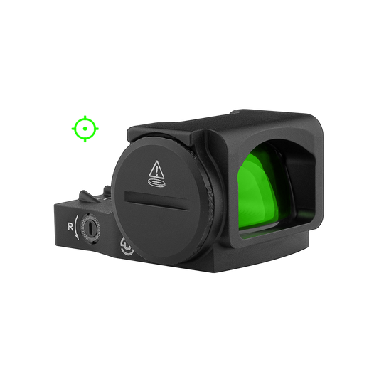 Zulisy Z2 PRO-G Multi-Reticle Green Dot Reflex Sight, 2 MOA Dot & 36 MOA Circle Reticle, for DeltaPoint Pro Footprint Mount, Shake to Awake 1x24mm Large Lens Optic, Fits DPP Cut Adapter Plate Pistol (Green)