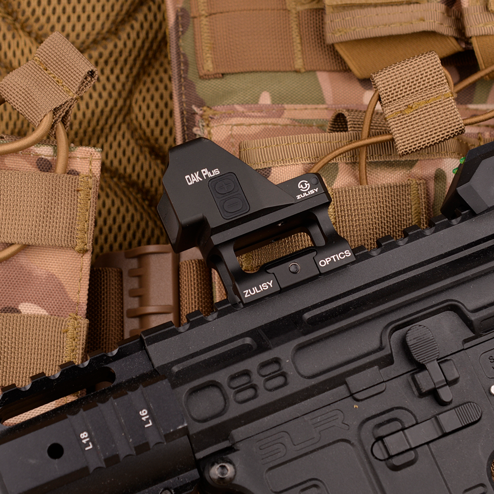 Tactical Rifle Big Window 3.5 MOA Green Dot Sight Scope OAK Plus & Riser Mount for AR-15 Picatinny rail M1913 mount