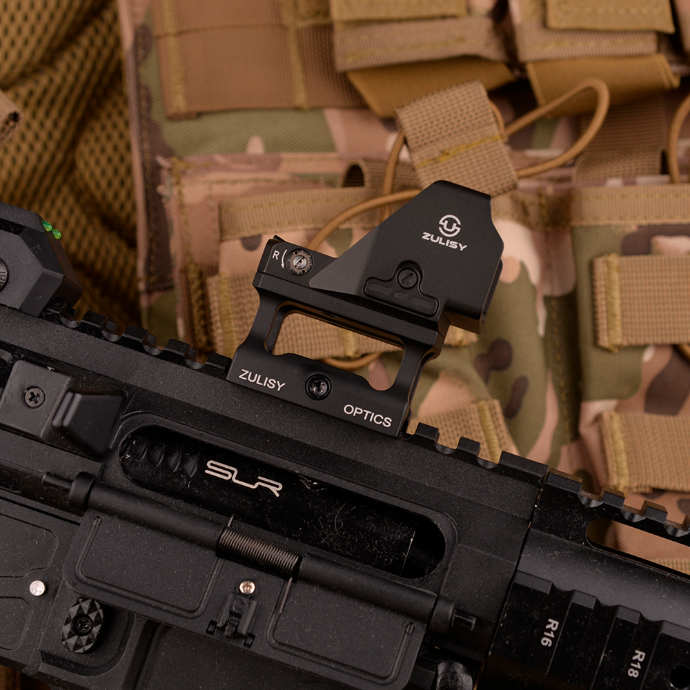 Tactical Rifle Big Window 3.5 MOA Green Dot Sight Scope OAK Plus & Riser Mount for AR-15 Picatinny rail M1913 mount