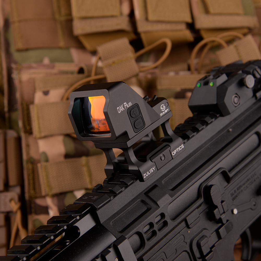 Tactical Rifle Big window Red Dot Sights 3.5 MOA OAK Plus & Riser Mount for AR-15 Picatinny rail M1913 mount