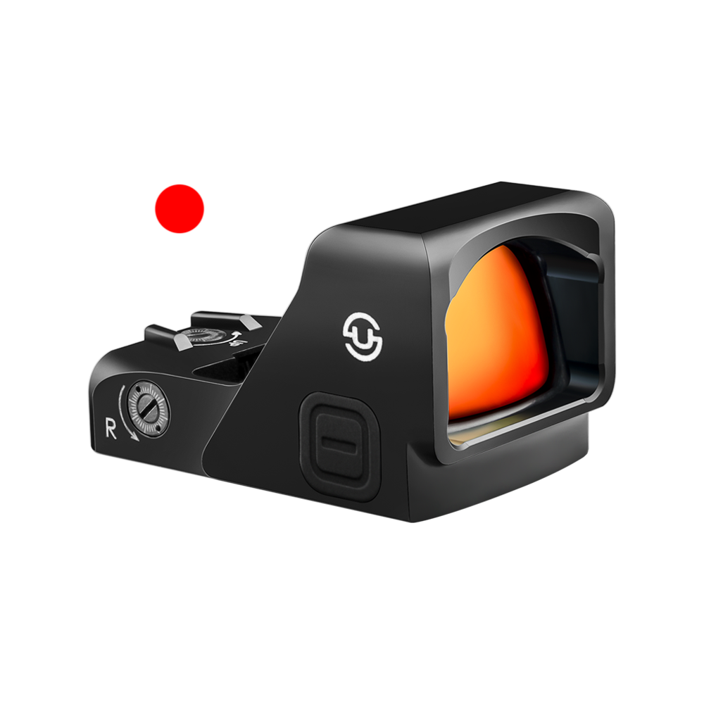 Zulisy Oak Full Size Open Reflex Red Dot Sight (for RMR/SRO/507C/407C Footprint Pistol/Adapter Plate) Shake wake 3 MOA 1x24mm Compact Scope with Picatiny Rail M1913 Mount