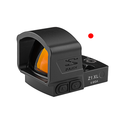 Zulisy Z1 XL 6 MOA Red Dot Sight, for RMSc 507k footprint Mount, 1x25mm Lens, Shake to Awake