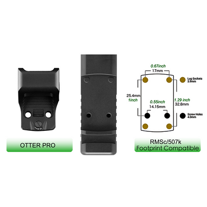ZULISY OTTER 3 MOA Mini Green Dot Sight, for RMSc 507K Footprint