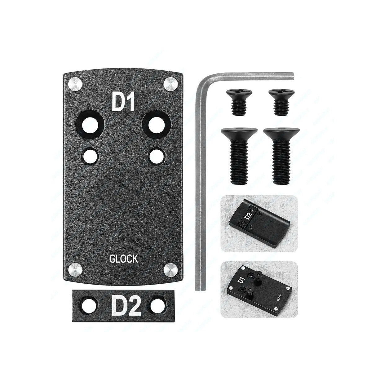 Red Dot Sight Adapter Plate for Glock Dovetail Mount, Compatible with OWL/OWLc ( Does not fit MOS models )