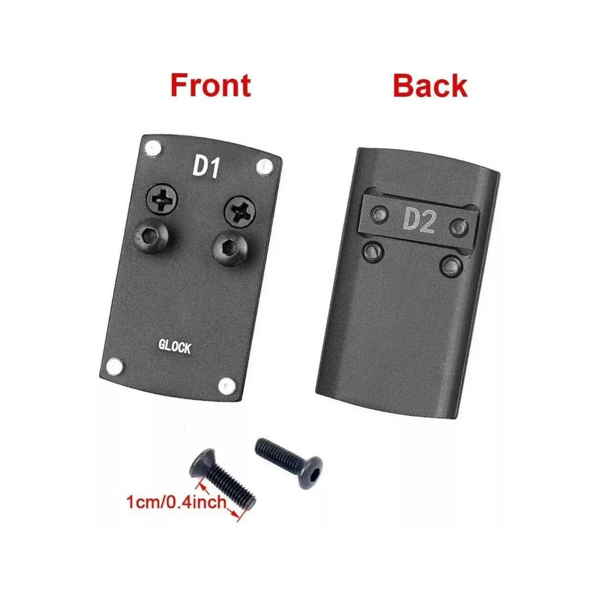 Red Dot Sight Adapter Plate for Glock Dovetail Mount, Compatible with OWL/OWLc ( Does not fit MOS models )
