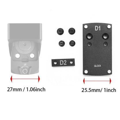 Red Dot Sight Adapter Plate for Glock Dovetail Mount, Compatible with OWL/OWLc ( Does not fit MOS models )