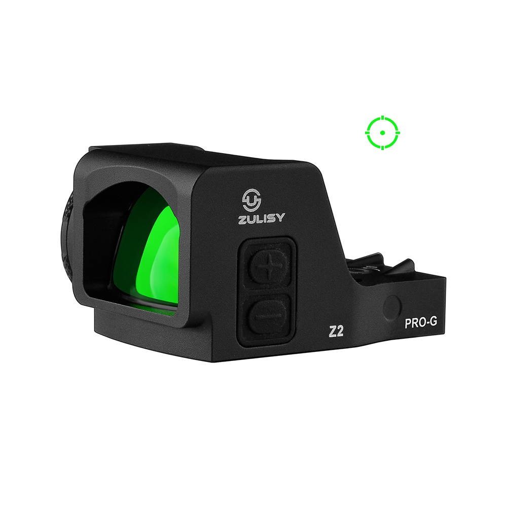 Zulisy Z2 PRO-G Multi-Reticle Green Dot Reflex Sight, for DeltaPoint Pro Footprint,  2 MOA Dot & 36 MOA Circle Reticle (Green)
