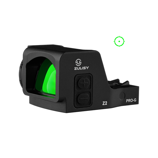 Zulisy Z2 PRO-G Multi-Reticle Green Dot Reflex Sight, for DeltaPoint Pro Footprint,  2 MOA Dot & 36 MOA Circle Reticle (Green)