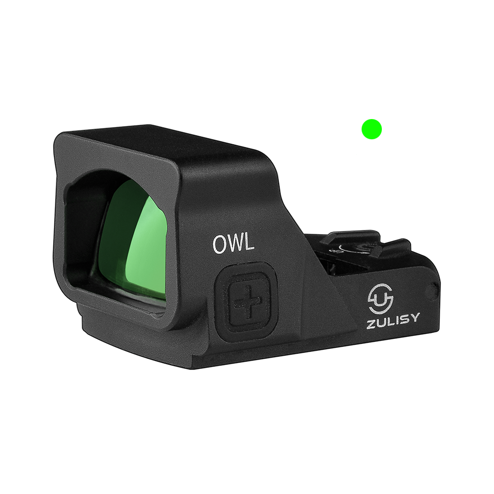 Zulisy OWL 3 MOA Green Dot Reflex Sight for Docter Viper Footprint PSA Dagger Pistol Adapter Plate