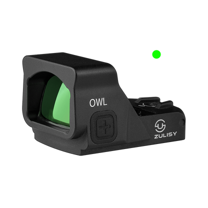 Zulisy OWL 3 MOA Green Dot Reflex Sight for Docter Viper Footprint PSA Dagger Pistol Adapter Plate