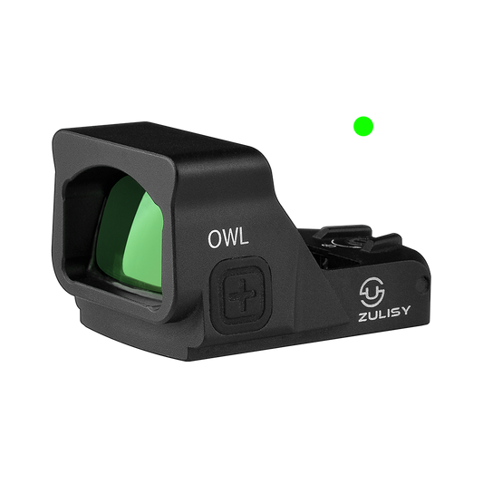 Zulisy OWL 3 MOA Green Dot Reflex Sight for Docter Viper Footprint PSA Dagger Pistol Adapter Plate