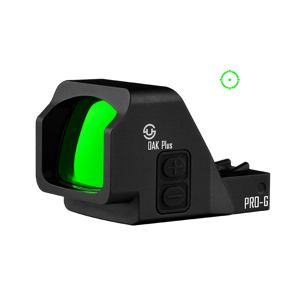 Zulisy Oak Plus PRO-G Multi-Reticle Green Dot Sight, for RMR/507C Footprint, 2 MOA Green Dot & 28 MOA Circle Sight (Gen 3)