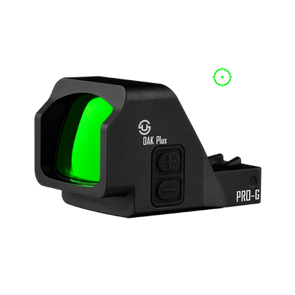 Zulisy Oak Plus PRO-G Multi-Reticle Green Dot Sight, for RMR/507C Footprint, 2 MOA Green Dot & 28 MOA Circle Sight (Gen 3)