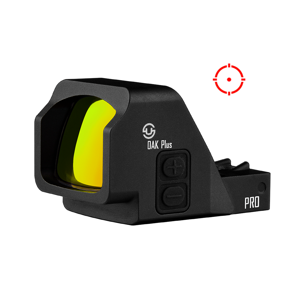 Zulisy Oak Plus PRO Multi-Reticle Red Dot Sight, for RMR/507C Footprint, 2 MOA Green Dot & 42 MOA Circle Sight (Gen 3)