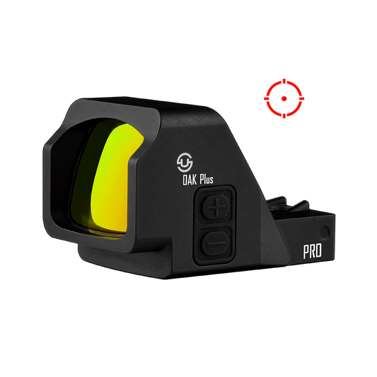 Zulisy Oak Plus PRO Multi-Reticle Red Dot Sight, for RMR/507C Footprint, 2 MOA Green Dot & 42 MOA Circle Sight (Gen 3)