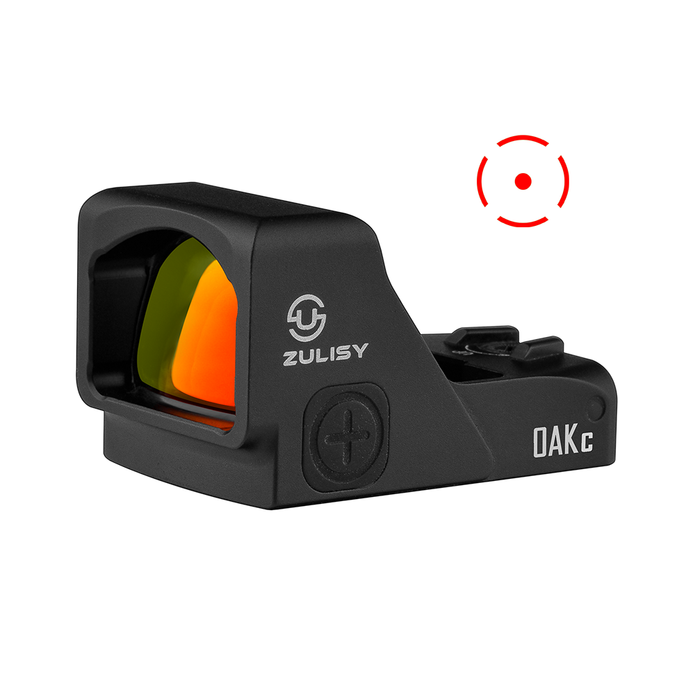 ZULISY OAKc Red Dot Reflex Sight for RMR/407C Footprint, 3 MOA Red Dot & 56 MOA Circle Reticle (Unchangeable)