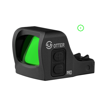 Zulisy Otter PRO Multi-Reticle Green Dot Sight, for RMSc 507k Footprint Pistol, 2 MOA Dot & 36 MOA Circle