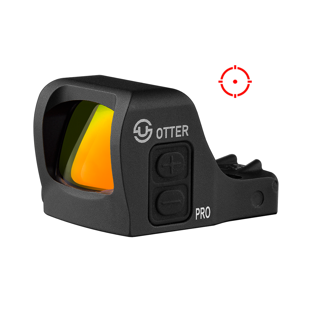 Zulisy Otter PRO Multi-Reticle Open Reflex Sight, for RMSc 507k Footprint Pistol, 3 MOA Red Dot & 32 MOA Circle