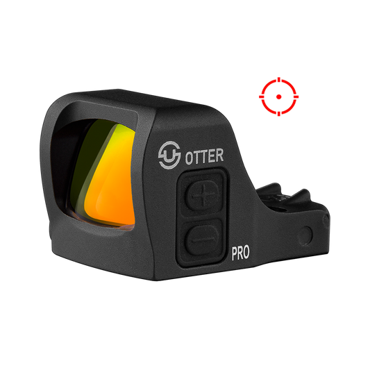Zulisy Otter PRO Multi-Reticle Open Reflex Sight, for RMSc 507k Footprint Pistol, 3 MOA Red Dot & 32 MOA Circle