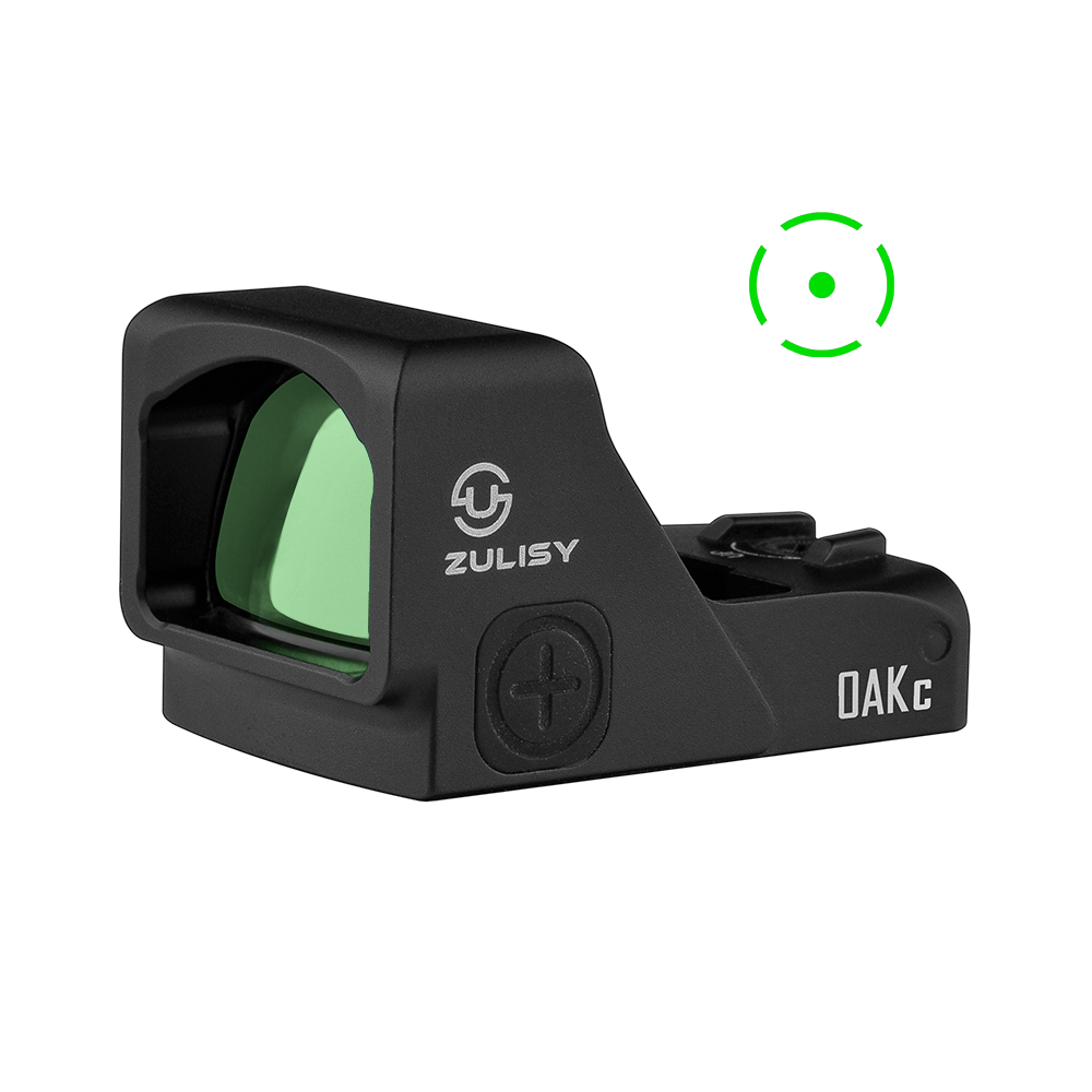 Zulisy OAKc 3 MOA Green Dot & 56 MOA Circle Sight for RMR/407C Footprint with Picatinny Mount
