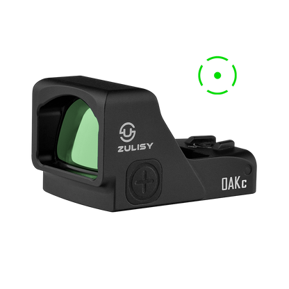 Zulisy OAKc 3 MOA Green Dot & 56 MOA Circle Sight for RMR/407C Footprint with Picatinny Mount