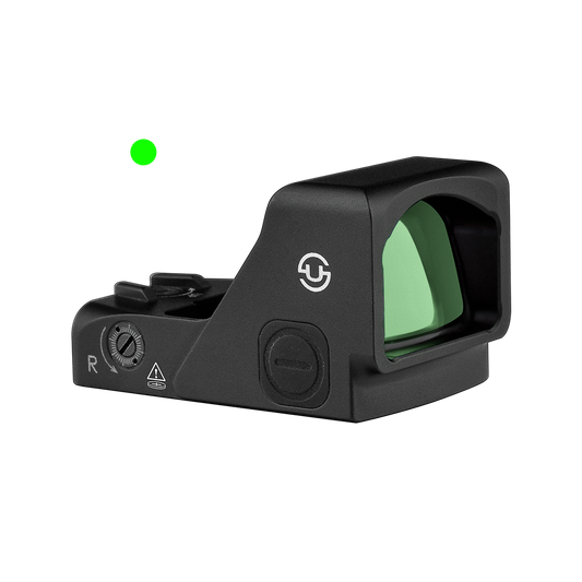 Zulisy OAK 3 MOA Green Dot Sight, for RMR/407C Footprint with Picatinny Mount