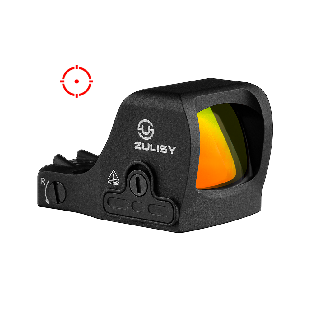 Zulisy Otter PRO Multi-Reticle Open Reflex Sight, for RMSc 507k Footprint Pistol, 3 MOA Red Dot & 32 MOA Circle