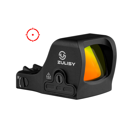 Zulisy Otter PRO Multi-Reticle Open Reflex Sight, for RMSc 507k Footprint Pistol, 3 MOA Red Dot & 32 MOA Circle