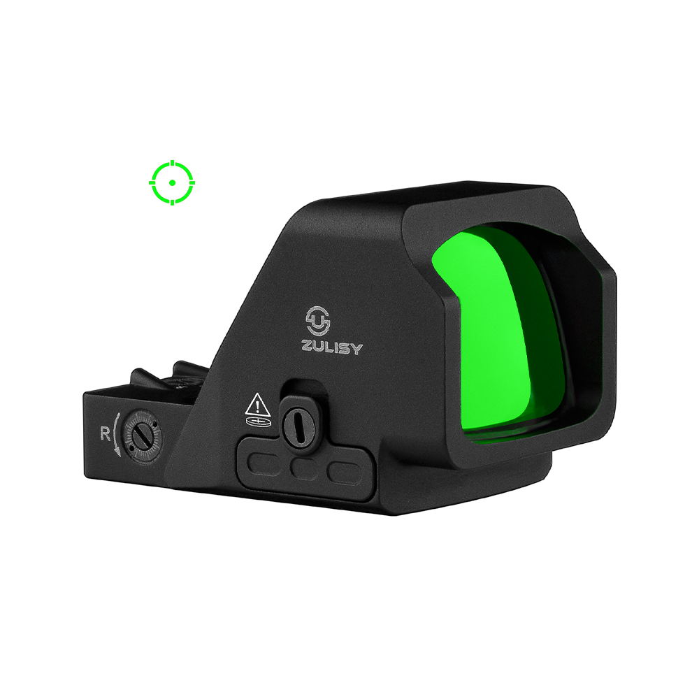 Zulisy Oak Plus PRO-G Multi-Reticle Green Dot Sight, for RMR/507C Footprint, 2 MOA Green Dot & 28 MOA Circle Sight (Gen 3)