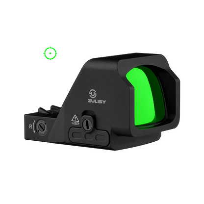 Zulisy Oak Plus PRO-G Multi-Reticle Green Dot Sight, for RMR/507C Footprint, 2 MOA Green Dot & 28 MOA Circle Sight (Gen 3)