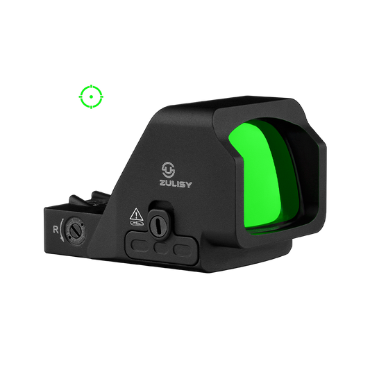 Zulisy Oak Plus PRO-G Multi-Reticle Green Dot Sight, for RMR/507C Footprint, 2 MOA Green Dot & 28 MOA Circle Sight (Gen 3)