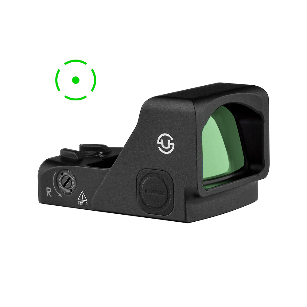 Zulisy OAKc 3 MOA Green Dot & 56 MOA Circle Sight for RMR/407C Footprint with Picatinny Mount